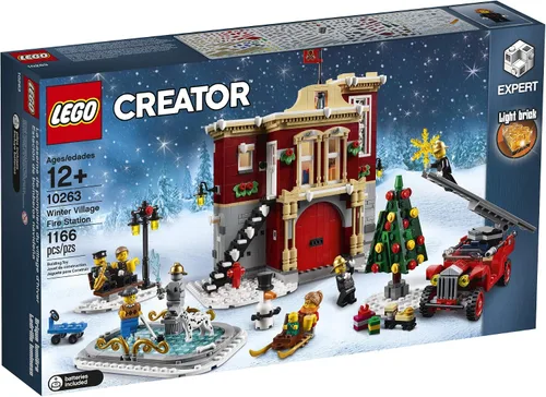 Miniatura 4 de LEGO Creator Expert Winter Village Fire Station 10263 Kit de construcción (1166 piezas)