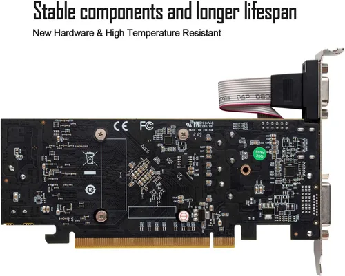 Miniatura 5 de Radeon RX 550 - Tarjeta gráfica de perfil bajo, 4 GB GDDR5 de 128 bits, HDMI VGA DVI-D, tarjeta de video para juegos de PC, GPU de computadora