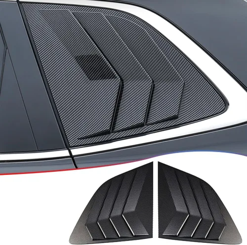Miniatura 8 de MUXEE 2 persianas para ventana lateral trasera, para Honda CRV CR-V 2023, 2024, 2025, 2026, ABS, color negro brillante, accesorios interiores