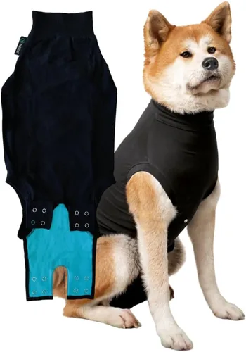 Miniatura 18 de Traje de recuperación Suitical para perros, de color negro, XXS, Negro