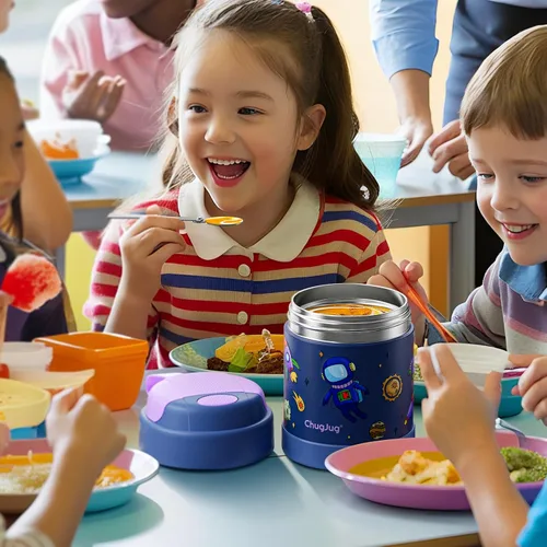 Miniatura 5 de Termo de sopa de 15 onzas para comida caliente para niños, tarro de comida aislado con cuchara, recipiente térmico para almuerzo, boca ancha vacío