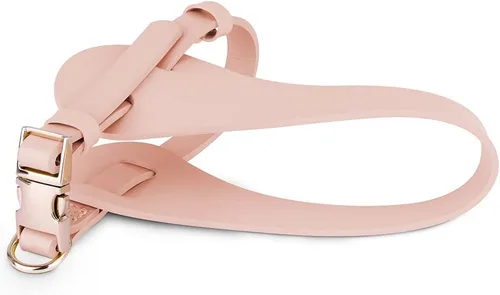 Miniatura 7 de Arnés de cuero de microfibra para perro, [X903] Arnés para perro a prueba de escapes, fácil de poner y quitar, suave, impermeable, con herrajes