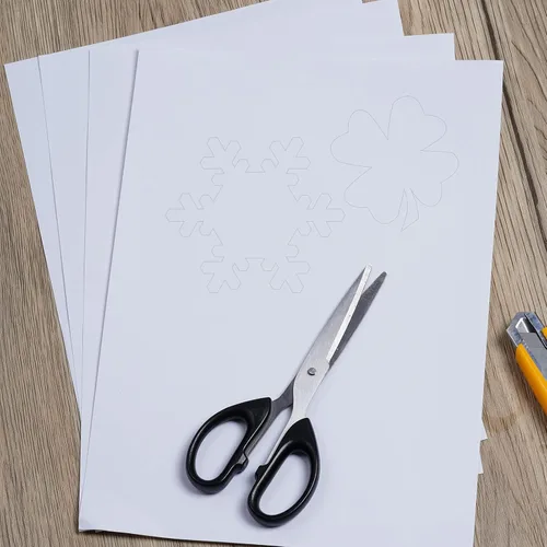 Miniatura 6 de 10 hojas de cinta adhesiva de doble cara, cinta adhesiva blanca, tamaño A4, manualidades para manualidades, álbumes de fotos, decorativos