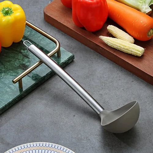 Miniatura 3 de Berglander Cucharón, Cucharón de cocina de silicona antiadherente, cucharón de sopa, cucharón de cocina cuchara de sopa para cocinar, apto