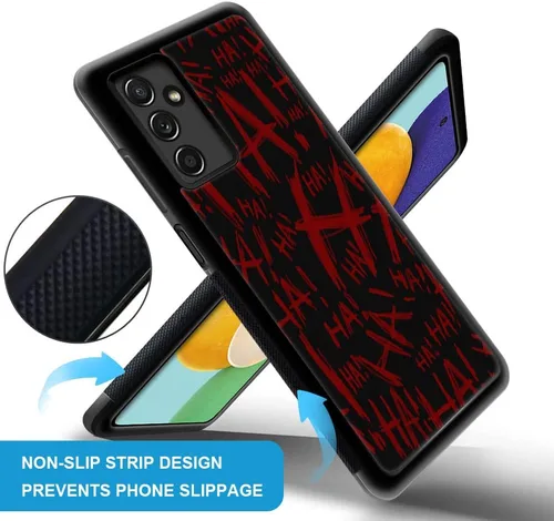 Miniatura 4 de Funda compatible con Samsung Galaxy A13, Joker Laughter - Funda protectora de goma de silicona suave antideslizante y a prueba de golpes para Joker
