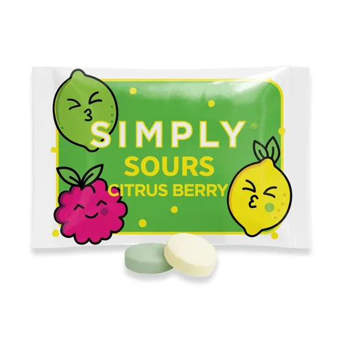 Miniatura 14 de SIMPLY Sours - Latas de caramelo agrio de bayas cítricas (paquete de 3), veganas, sin OMG, sin jarabe de maíz, sin colores ni sabores artificiales
