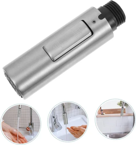 Miniatura 6 de Cabezal rociador de grifo de fregadero de cocina, boquilla de pulverización ajustable de repuesto para cocina y lavandería con dos modos
