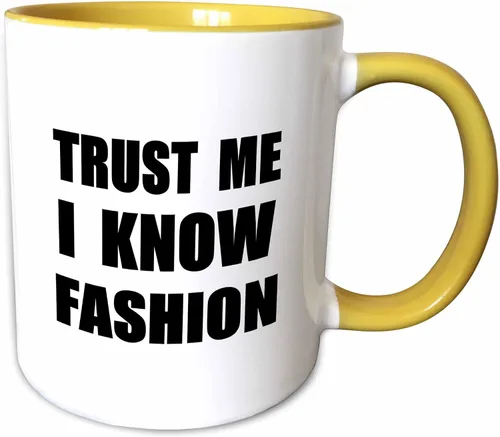 Miniatura 9 de 3dRose Trust Me I Know Fashion - Fun Fashionista And Designer Humor - Taza divertida, 11 onzas, color negro