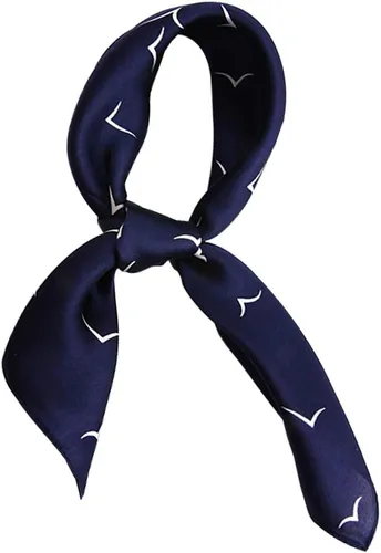Miniatura 25 de Conjunto de bufanda de poliéster de gasa cuadrada de satén suave y grande para mujer, cuello de cabeza, multiuso, colores sólidos disponibles