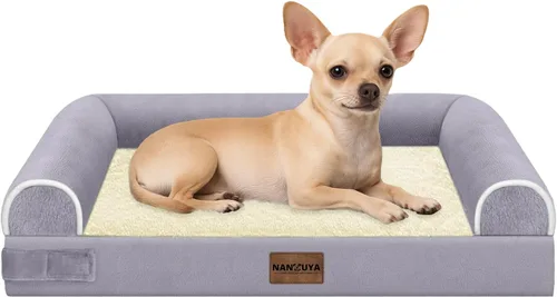 Miniatura 44 de Cama ortopédica lavable para perros medianos y grandes: cama con cojines de apoyo para perros medianos y grandes, cama impermeable de espuma tipo