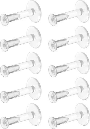 Miniatura 18 de Bioflex - Aretes transparentes para deportes, trabajo, escuela, cirugía, resonancia magnética – Piercing transparente para orejas, cartílago, hélix
