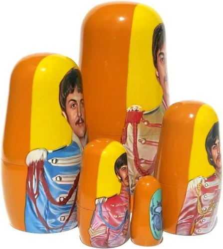 Miniatura 6 de Beatles SGT. Pepper's - Muñecas anidadas apilables en muñeca Matryoshka Set de 5.75 pulgadas de alto