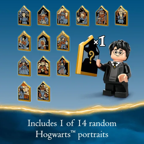 Miniatura 5 de LEGO Harry Potter Castillo de Hogwarts con leonera, juguete de fantasía del mundo mágico para niñas y niños, juego de construcción del castillo