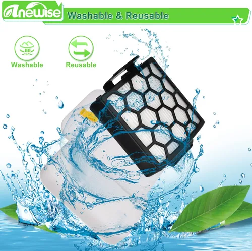 Miniatura 6 de Anewise Filtro de repuesto para Shark Navigator Zero-M Pet Pro ZU102 ZU60 ZU62 ZU55 NV181 NV150 NV151 NV251 NV251 Rotator NV255 ZU100 ZU81