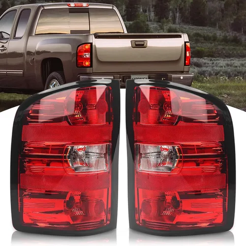 Miniatura 7 de Ensamble de luz trasera derecha Huray para Chevy Silverado 2007-2013 1500 2500 HD 3500 HD lámpara de freno trasera estilo OE 25958483 GM2801207