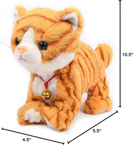 Miniatura 8 de Smalody Juguetes de Peluche Interactivos, Gato Electrónico de Control de Sonido Novedoso, Mascotas Electrónicas Robot Gato, Regalo para Niños