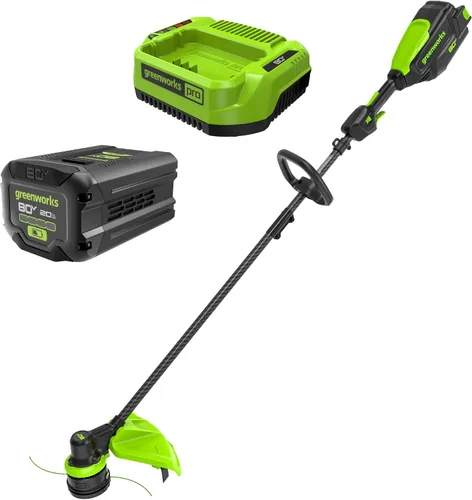 Miniatura 10 de Greenworks Recortadora inalámbrica sin escobillas de 80 V y 16 pulgadas con batería de 2.0 Ah y cargador rápido - Línea doble de 0.080 pulgadas