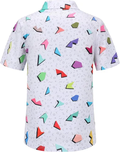 Miniatura 44 de Camisas de golf para hombre, Dry Fit, camisa de golf de manga corta, divertidas camisas polo de golf