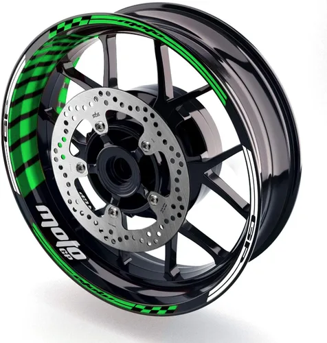 Miniatura 14 de MC MOTOPARTS Adhesivos para llanta de rueda 17 pulgadas Cinta adhesiva AA01 Compatible con GSX1300R GSXR1000 GSXR600 (Azul Aqua)