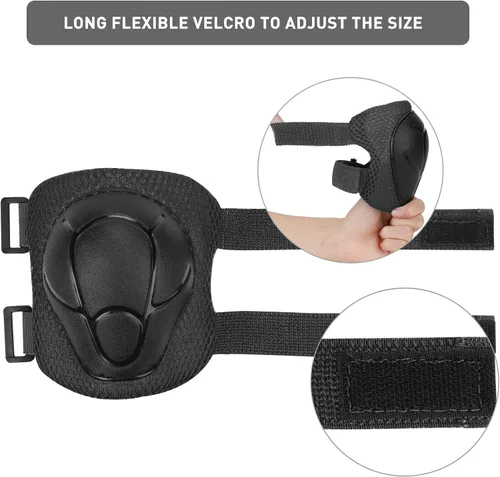 Miniatura 4 de KUYOU Rodilleras para Niños Coderas Protectores Equipo de Protección Conjunto Equipo de Seguridad para Patines de Ruedas Ciclismo Bicicleta BMX