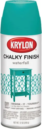 Krylon K04112007 Pintura en aerosol con acabado tiza, cascada, 12 onzas
