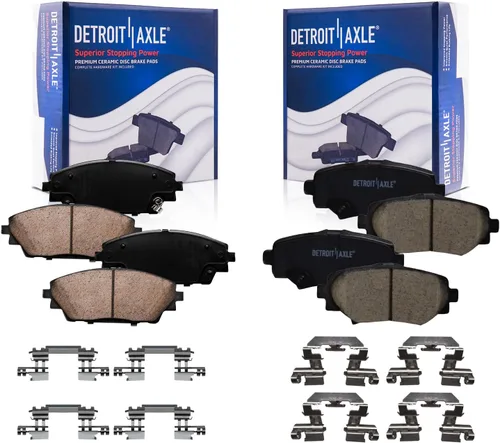 Miniatura 75 de Detroit Axle - Pastillas de freno traseras para Kia Sportage 2017-2022, Hyundai Tucson 2016-2021, pastillas de freno de cerámica 2018 2019 2020