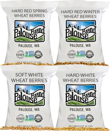 Miniatura 11 de Palouse Brand Granos de Trigo Blanco Suave Certificados Sin Residuos de Glifosato 1 LB Cultivado por Familias en el Estado de Washington 100%