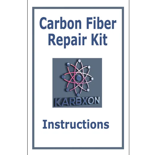 Miniatura 8 de Kit de reparación de fibra de carbono – Tela de tela de carbono 3K de tejido de sarga de 4 pulgadas de ancho – Resina epoxi transparente KARBXON