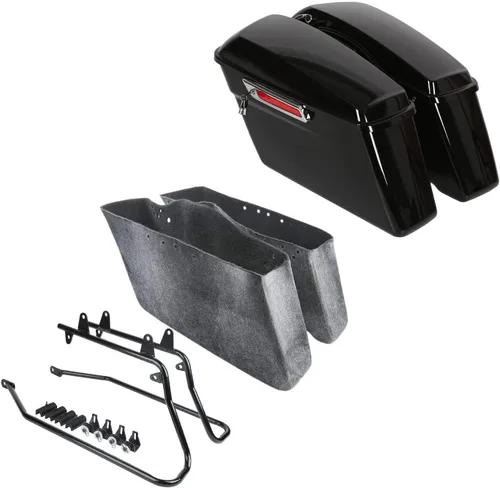 Miniatura 12 de TCT-MOTORPARTS Bolsa de sillín dura para alforja de conversión de hardware para Harley 2018-2025 Softail Fat Boy Breakout