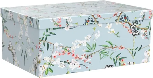 Miniatura 4 de Soul & Lane Cajas de almacenamiento de fotos de mariposas en vuelo (juego de 3): cajas anidables con tapas, contenedores de cartón decorativos