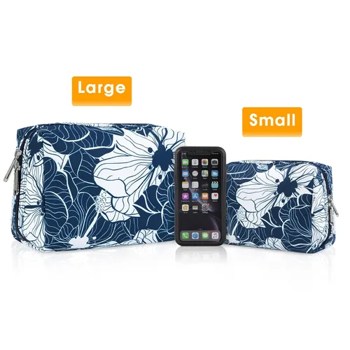 Miniatura 6 de Narwey Bolsa de Maquillaje Bonita de Viaje Bolsa de Cosméticos Organizadora Bolsa de Aseo Bolsas de Maquillaje con Compartimentos para Mujeres Niñas