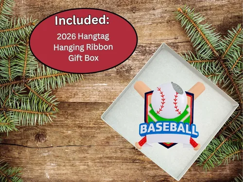 Miniatura 6 de Adorno de béisbol, adornos de Navidad de béisbol para niños, relleno de calcetines, idea de regalo para jugadores, se puede personalizar en casa