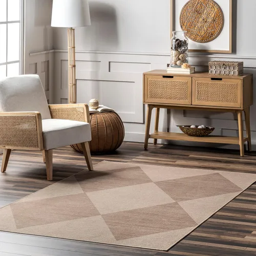 Miniatura 9 de nuLOOM Kasie Natural - Alfombra de 5 x 8 pies, lavable a máquina, antideslizante, para sala de estar, dormitorio, habitación de los niños, 2-Natural