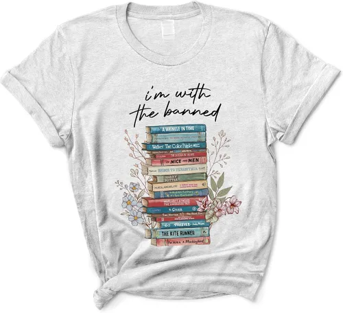 I'm with The Banned Shirt - Camiseta de nerd de lectura con texto en inglés I'm with The Banned, Real