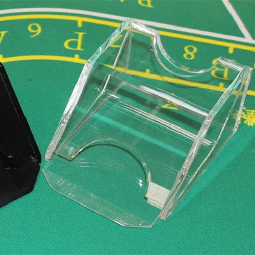 Miniatura 3 de Almencla Zapato de distribuidor de tarjetas, 1 cubierta, cuña pesada, acrílico transparente, fácil de tratar, accesorio manual de construcción