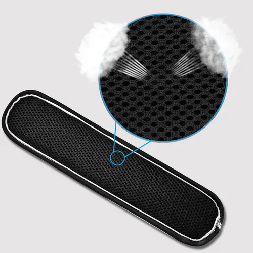 Miniatura 4 de ZINZ Almohadilla de hombro universal ultra gruesa y transpirable para bolso - Larga y cómoda Negro&blanco