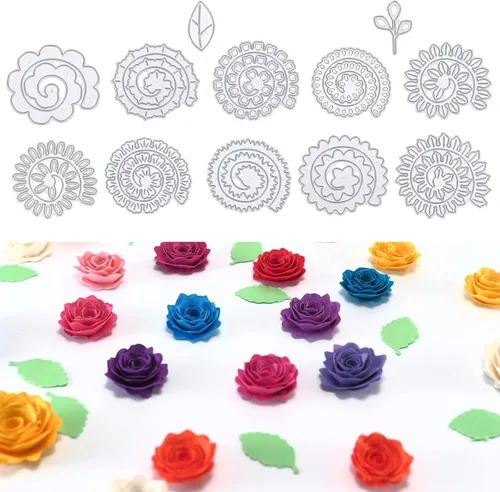 Miniatura 10 de ORIGACH Troqueles de corte de metal de esquina de cosecha de parachoques de otoño feliz muere de vid de calabaza plantilla para hacer tarjetas DIY