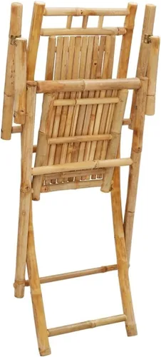 Miniatura 9 de Sillas plegables para patio, 6 piezas, 20.9 x 26 x 39 pulgadas, bambú para comedor, sillas de mesa de comedor para patio, terraza, playa, picnic