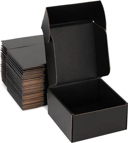 Miniatura 35 de Cajas de envío pequeñas de 9 x 6 x 2 pulgadas (paquete de 25) – Cajas de cartón corrugado blancas resistentes para pequeñas empresas, comercio Blanco