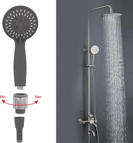 Miniatura 3 de ViaGasaFamido Válvula de control de ducha, regulador de agua atornillado para sistema de goteo y rociado superior, material ABS, 1.6 x 1.0 pulgadas