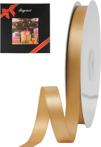 Miniatura 88 de LIUYAXI Cinta negra de doble cara, 1-1/2 pulgadas x 50 yardas, uso para envoltura de regalos, ramos de flores, fabricación de lazos, decoración