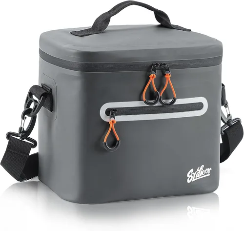 Miniatura 15 de Bolsa de picnic con aislamiento de lados blandos, 7/16/30 latas de lonchera aislada, bolsa de almuerzo impermeable, a prueba de fugas, portátil