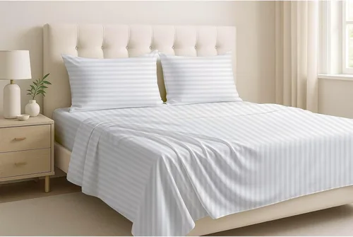 Miniatura 15 de Cottingon Juego de sábanas de 4 piezas extra profundas de 100 % algodón, ropa de cama suave y de lujo que se adapta a bolsillos extra profundos