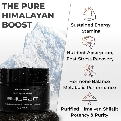 Miniatura 3 de Shilajit Auténtica resina Shilajit del Himalaya para hombres y mujeres, alto ácido fúlvico, energía y resistencia, apoyo inmunológico, más de 85