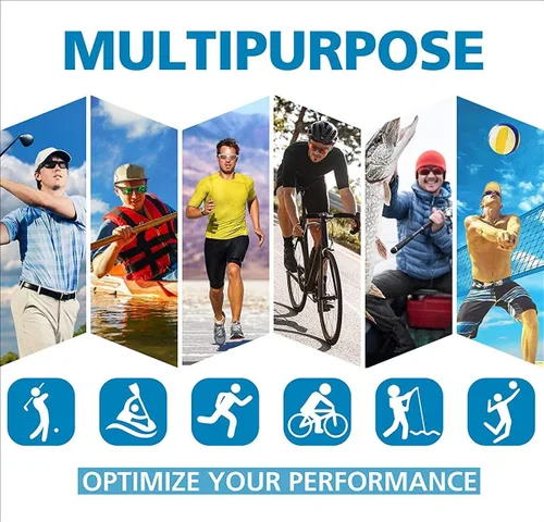 Miniatura 6 de EAZYRUN ER00 - Lentes de sol polarizados HD para mujeres y hombres, pesca, correr, conducir, senderismo, golf, deportes al aire libre