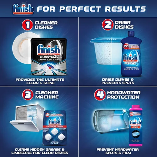 Miniatura 6 de Tabletas de detergente para lavavajillas Powerball todo en uno, de Finish, aroma fresco, 5170077050, 20 Count, Blanco, 1, 1