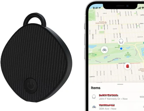 Dispositivo de seguimiento GPS de rango ilimitado localizador de artículos para automóvil, bolso, mascota, llave, funciona con Apple Findmy No se