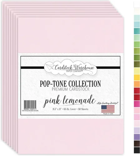 Miniatura 22 de Cardstock Warehouse Pop-Tone - Papel de cartulina rojo vivo, 50 hojas, 8.5 x 11 pulgadas, 65 libras, 175 GSM, cartulina roja de alta calidad