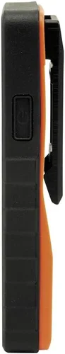 Miniatura 4 de Linterna LED Klein Tools 56221 con clip magnetizado, funciona con pilas, manos libres, brillo ajustable, naranja, para trabajo, correr, acampar