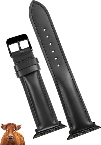 Miniatura 8 de AIIigator - Correa de reloj hecha a mano de cuero compatible con Apple Watch Ultra de 1.929 in 1.772 in 1.732 in 1.654 in 1.614 in 1.575 in 1.496 in